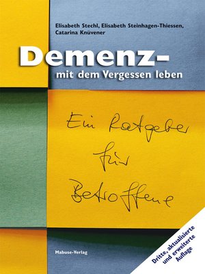 cover image of Demenz--mit dem Vergessen leben